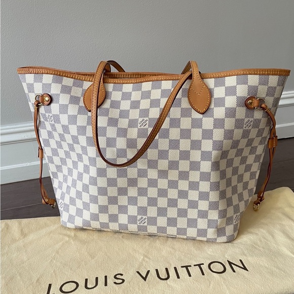 LOUIS VUITTON | NEVERFULL MM | DAMIER AZUR - Picture 2 of 10